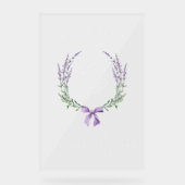 Couronne de fleurs de lilas et monogramme de bienv (Recto)