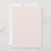 couronne de fleurs | Invitation de baptême (Dos)