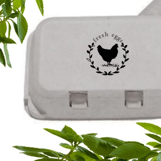 Couronne de fleurs œufs frais élégant Tampon à œuf