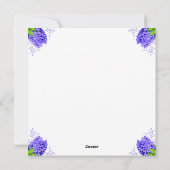 Couronne de jacinthe Carte photo du Nouvel An Noro (Dos)