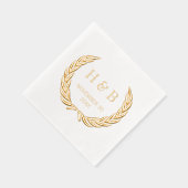 Couronne de laurier botanique classique et Initial (Droite)