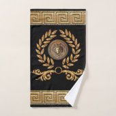 Couronne de laurier de Méduse dorée de l'Empire fr (Serviette à main)
