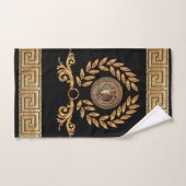 Couronne de laurier de Méduse dorée de l'Empire fr (Serviette à main)