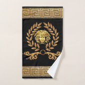 Couronne de laurier de Méduse dorée de l'Empire fr (Serviette à main)