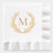 Couronne de laurier de monogramme de mariage de st (Recto)