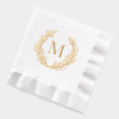 Couronne de laurier de monogramme de mariage de st (Gauche)