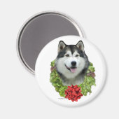 Couronne de malamute de l'Alaska - Magnet (Recto/Verso)