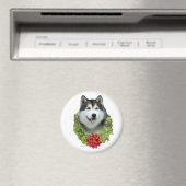 Couronne de malamute de l'Alaska - Magnet (In Situ (Lave-vaisselle))