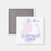 Couronne de maman jumelle aimant (Recto/Verso)