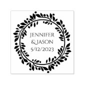 Couronne de mariage avec tampon encreur à texte pe (Design)