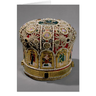 Couronne de mitre réglée avec des perles et de