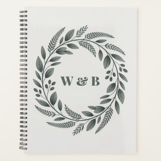 Couronne de monogramme botanique (Devant)