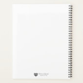 Couronne de monogramme botanique Cahier (Dos)