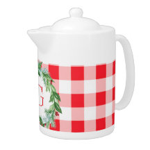 Couronne de Noël à l'aquarelle MONOGRAMME à carrea
