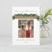 Couronne de Noël aux agrumes - Carte de Noël, Scri (Debout devant)