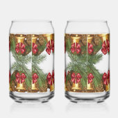 Couronne de Noël avec cloches dorées et rubans rou (Droite)