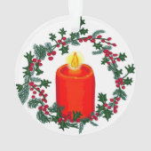 Couronne de Noël avec initiale personnalisée (dos)