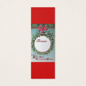 COURONNE DE NOËL AVEC MISTLETOES ET RIBBON ROUGE (Dos)