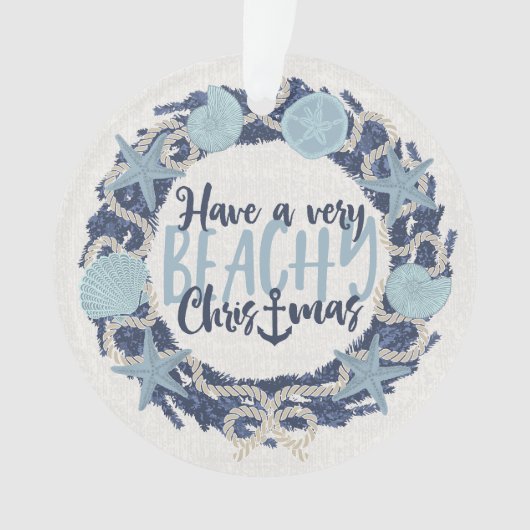 Couronne de Noël Côtière Tropicale Coquillage - Bl (devant)