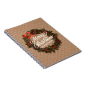 Couronne de Noël élégante personnalisée | Cahier (Côté Droit)