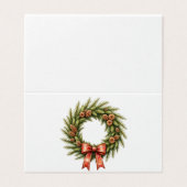 Couronne de Noël en forme de carte pliée (Outside Unfolded)