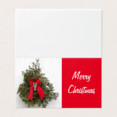 Couronne de Noël et Bow rouge (Outside Unfolded)