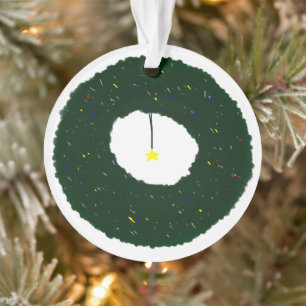 Couronne de Noël Étoile Suspendue Décoration Festi