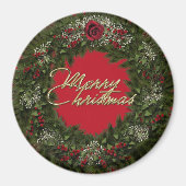 Couronne de Noël Magnet (Devant)