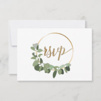 Couronne de Noël mariage Or RSVP pas d'envoi posta