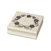 Couronne de Noël tampon en caoutchouc taille S M L (Tampon)