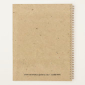 Couronne de Noël, typographie carton, rayures (Dos)