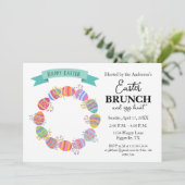 Couronne de Pâques pour invitation au brunch  (Debout devant)