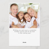 Couronne de paysage baie de houx pin PHOTO Carte d (Dos)