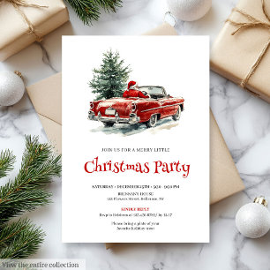 Couronne de pin de style Santa pour invitation de