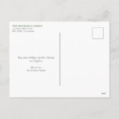 Couronne de pin rustique 2 Photo Faire-part de dép (Dos)