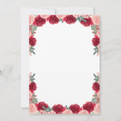 Couronne de princesse Red Gold pour invitation de  (Dos)