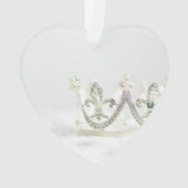 Couronne de princesse rose argentée Ornement (dos)
