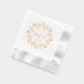 Couronne de Roses deux premiers Mariages Monogramm (Gauche)