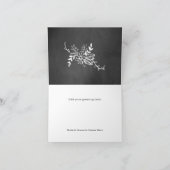 Couronne de tableau noir Mariage Merci (Intérieur)