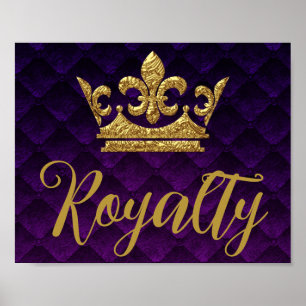Couronne de texture dorée, impression d'art mural