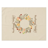 Couronne de Thanksgiving automnale nappe de table (Devant (Horizontal))