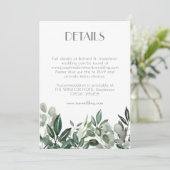 couronne de verdure de la carte de boîtier RSVP (Debout devant)