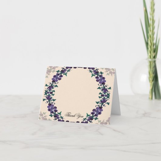 Couronne de vigne Merci mariage (Devant)