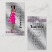 Couronne de zèbre d'Afro-américain de carte de (Devant / Derrière)