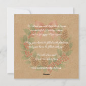 Couronne Décembre Classée Avec Carte De Vacances B (Dos)