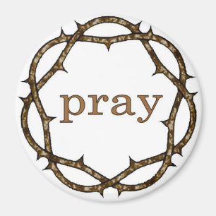 Couronne d'épines Lenten PRAY Magnet