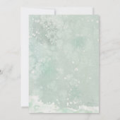 couronne d'hiver et lièvre invitation à la douche  (Dos)