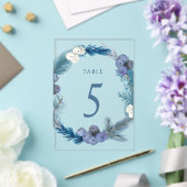 couronne d'hiver numéro de table cinq panneau (Insitu (Mariage))