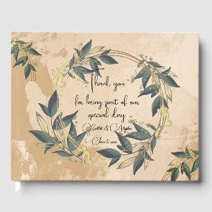 Couronne d'olive de mariage Livre d'or personnalis