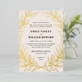 Couronne dorée d'ivoire Invitation officielle de M (Debout devant)